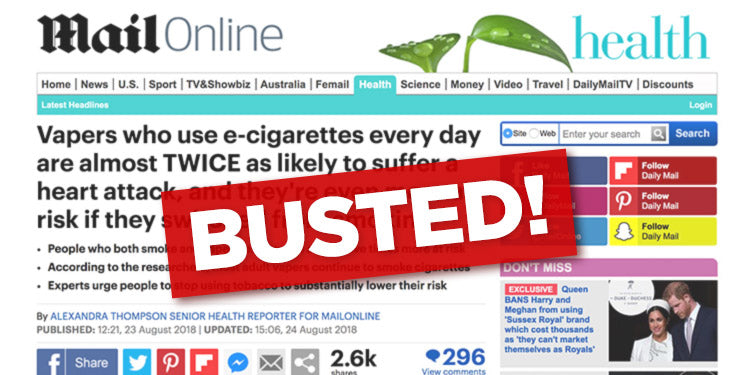 Junk Vape Heart Attack Study Pulled - But Damage is Done