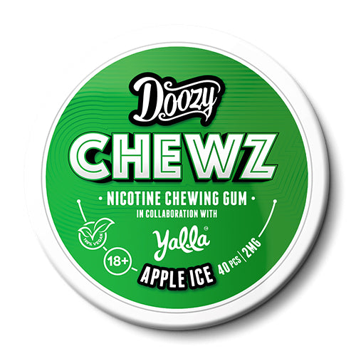 Doozy Chewz Nicotine Gum Apple Ice