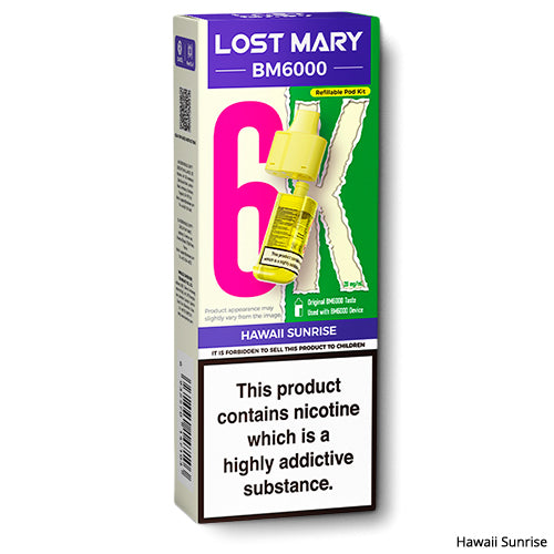 Lost Mary BM6000 Prefilled Pods Hawaii Sunrise