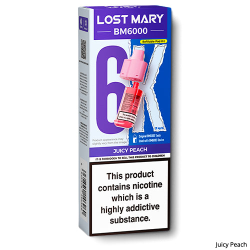 Lost Mary BM6000 Prefilled Pods Juicy Peach