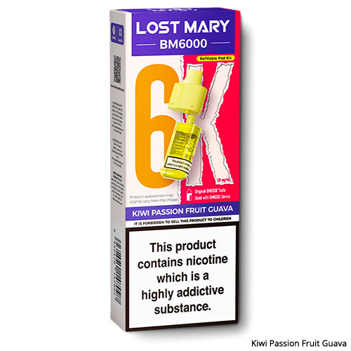 Lost Mary BM6000 Prefilled Pods Kiwi Passion Fruit Guava