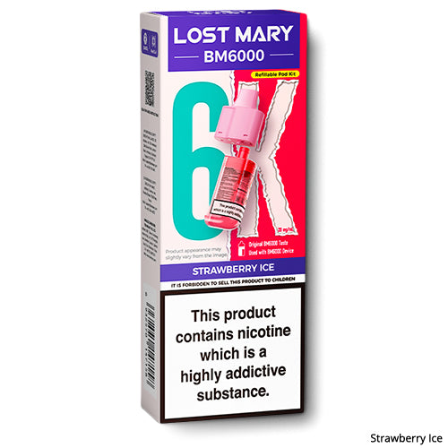 Lost Mary BM6000 Prefilled Pods Strawberry Ice