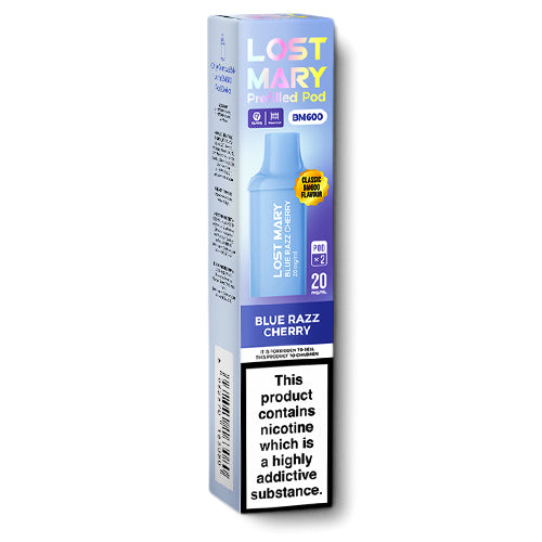 Lost Mary BM600 Blue Razz Cherry Prefilled Pods