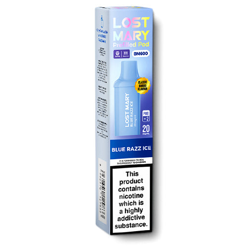 Lost Mary BM600 Blue Razz Ice Prefilled Pods
