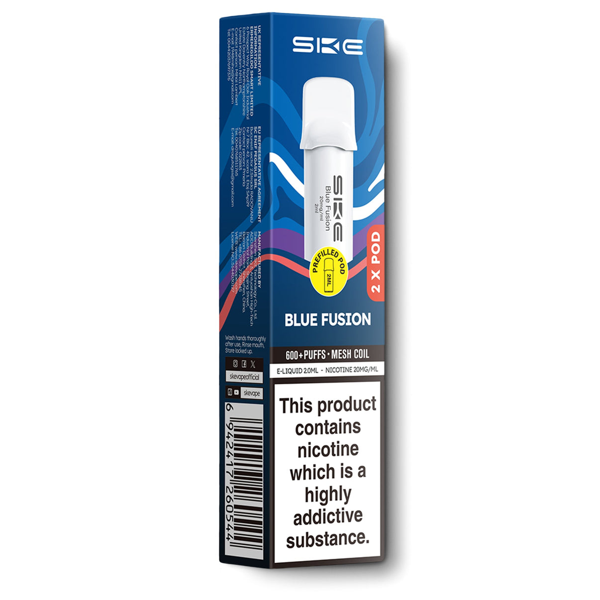 SKE 600 Pro Pods Blue Fusion