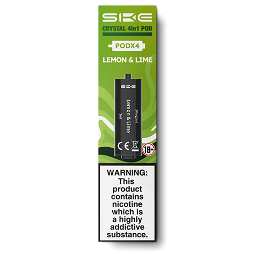 SKE Crystal 2400 Pods Lemon and Lime