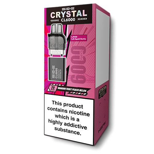 SKE Dragon Fruit Peach Melon Crystal CL6000 Pods