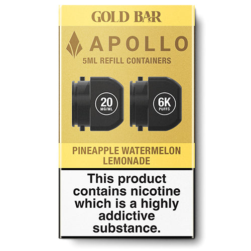 Gold Bar Apollo 20K Pineapple Watermelon Lemonade Pods